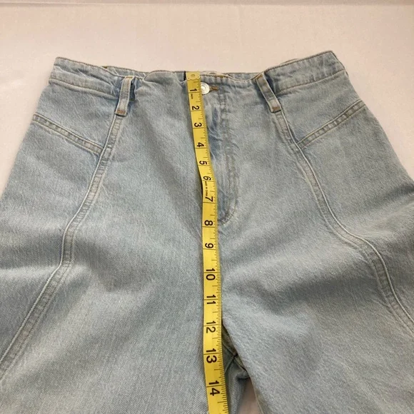 We The Free Florence High waisted Flair Light Wash Jeans 70’s women's Size 29 - Picture 11 of 13